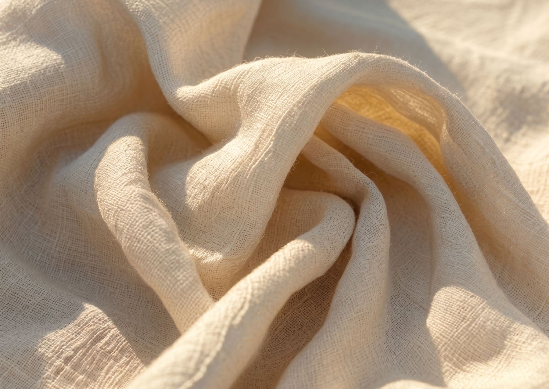 Detalhe de roupa em linho