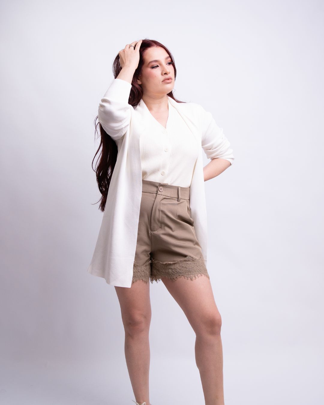 Short Luna Renda Kakhi