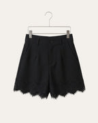 Short Luna Renda Preto