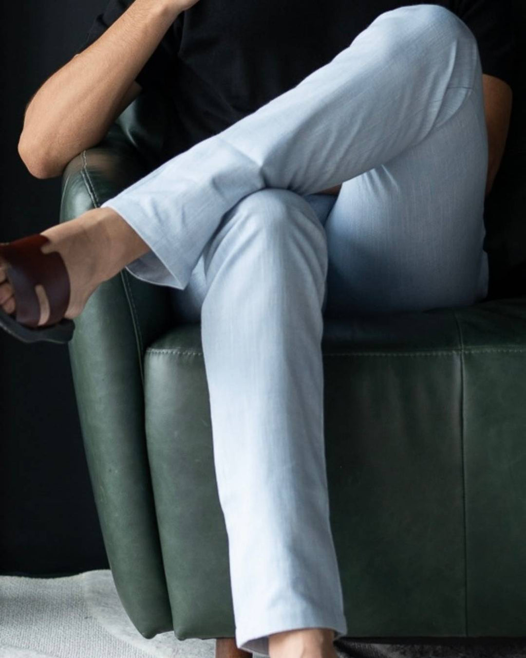 Calça em Linho e viscose
