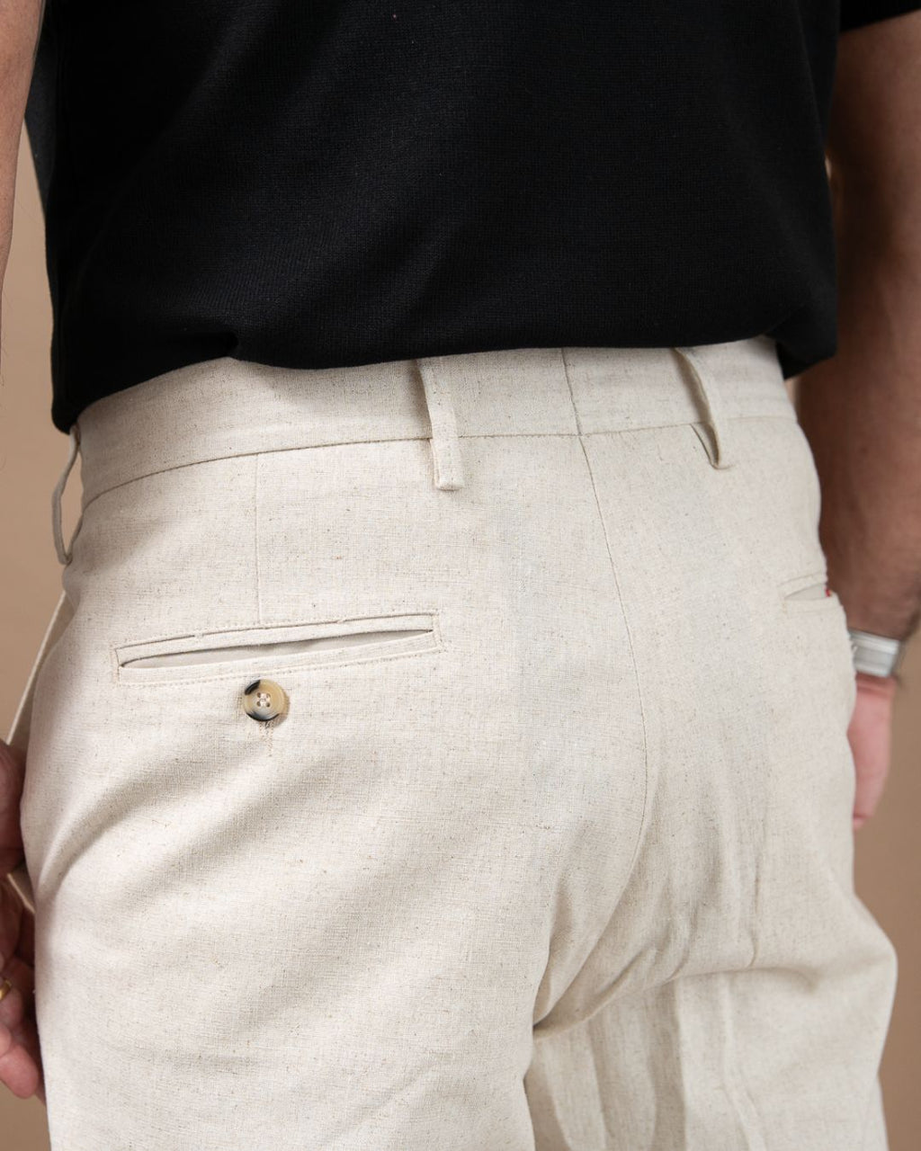Calça em Linho e Viscose